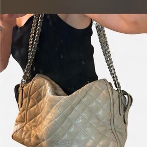 Michael Kors Rachel Quilted Leather Satchel.